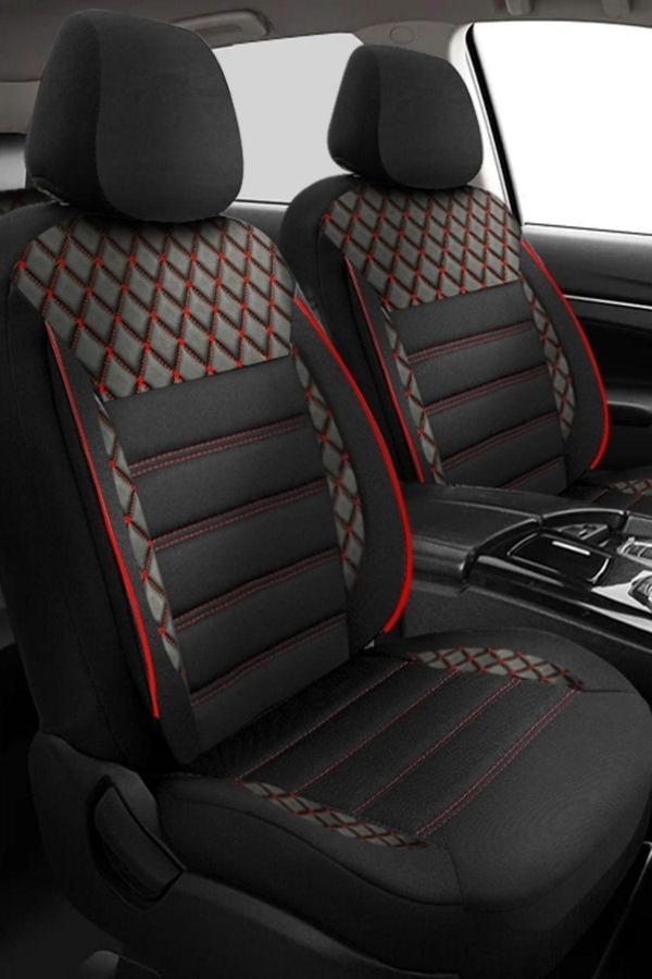Nice Shop Opel Astra H Uyumlu Koltuk Kılıfı Crystal Sarisi - Kırmızı - Image 1