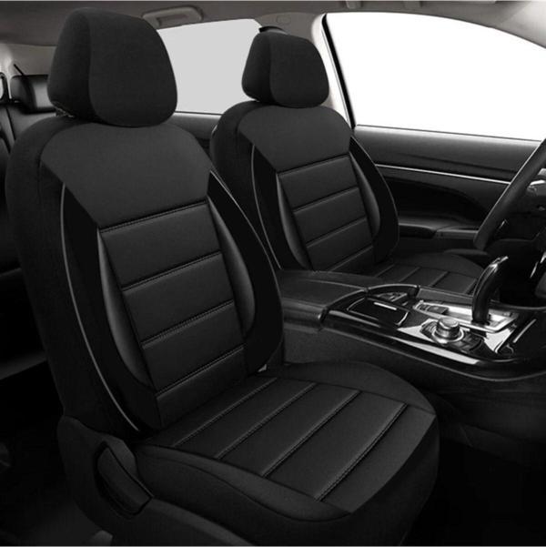 Nice Shop Volkswagen Passat B6 Uyumlu Koltuk Kılıfı Chaotic Serisi - Siyah - Image 1