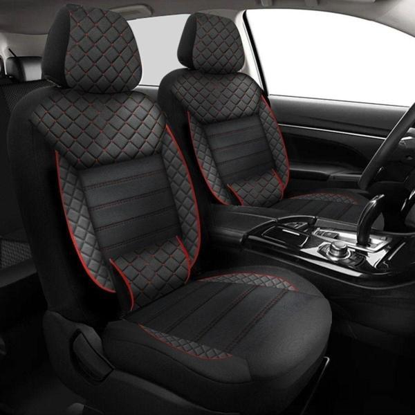 Nice Shop Volkswagen Tiguan 2008-2013 Uyumlu Koltuk Kılıfı Golem Serisi - Kırmızı - Image 1
