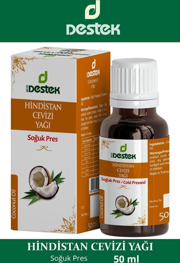 Destek Hindistan Cevizi Yağı (Soğuk Pres) 50 Ml - Image 1