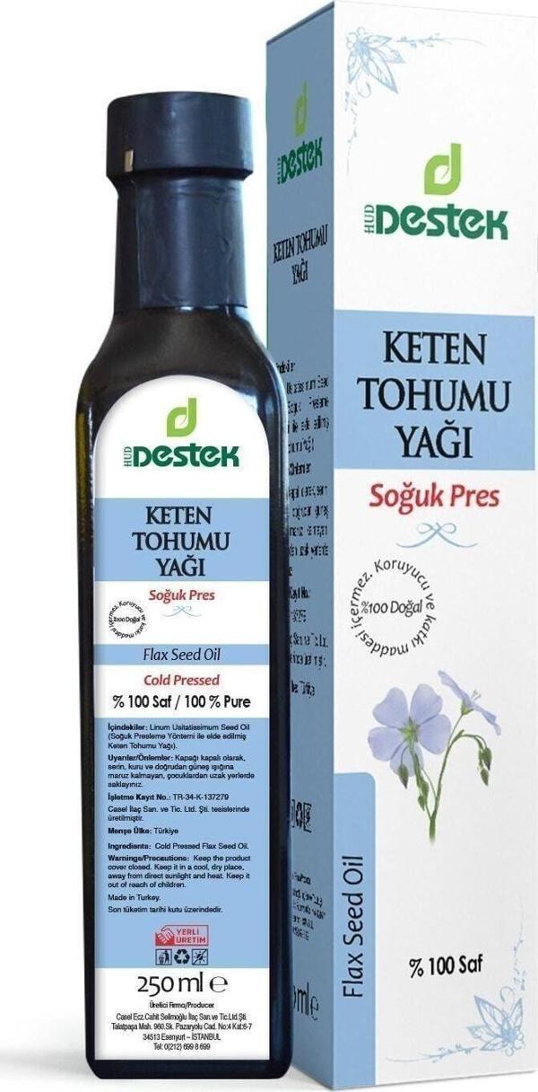 Destek Keten Tohumu Yağı (Soğuk Pres) 250 Ml - Image 1
