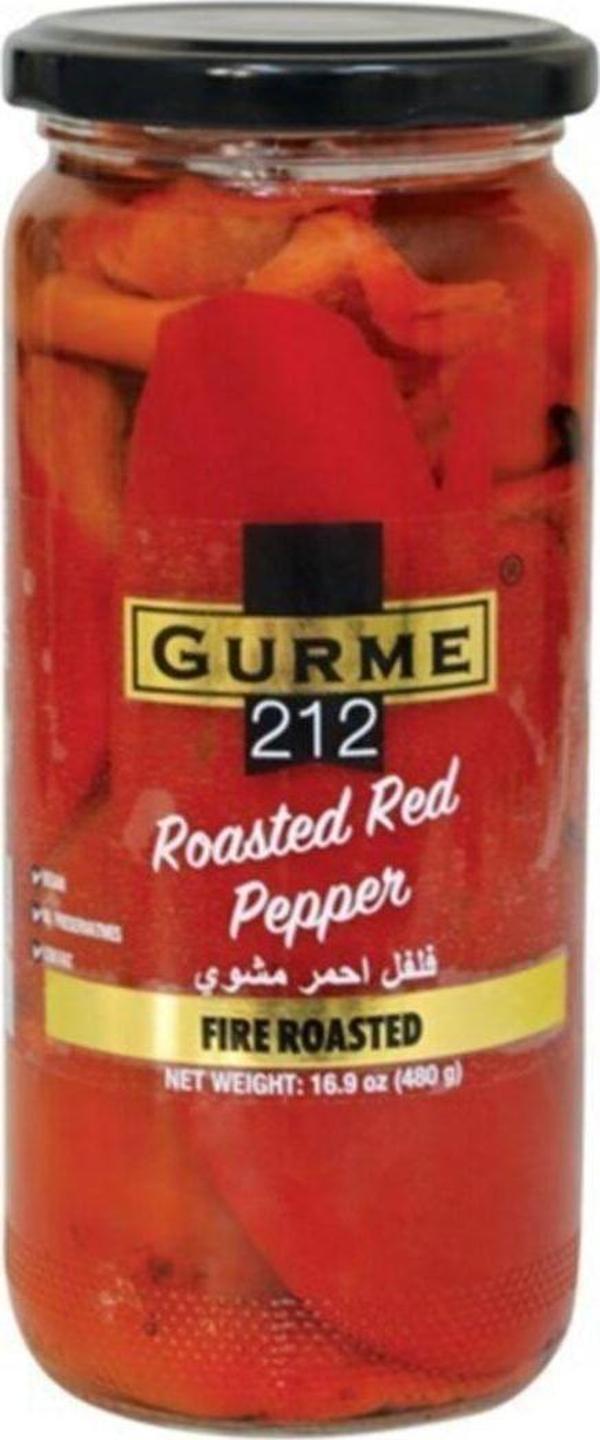Gurme212 Közlenmiş Kırmızı Kapya Biber, Hazır Yemek, Salata (1 Adet X 500Cc) - Image 1