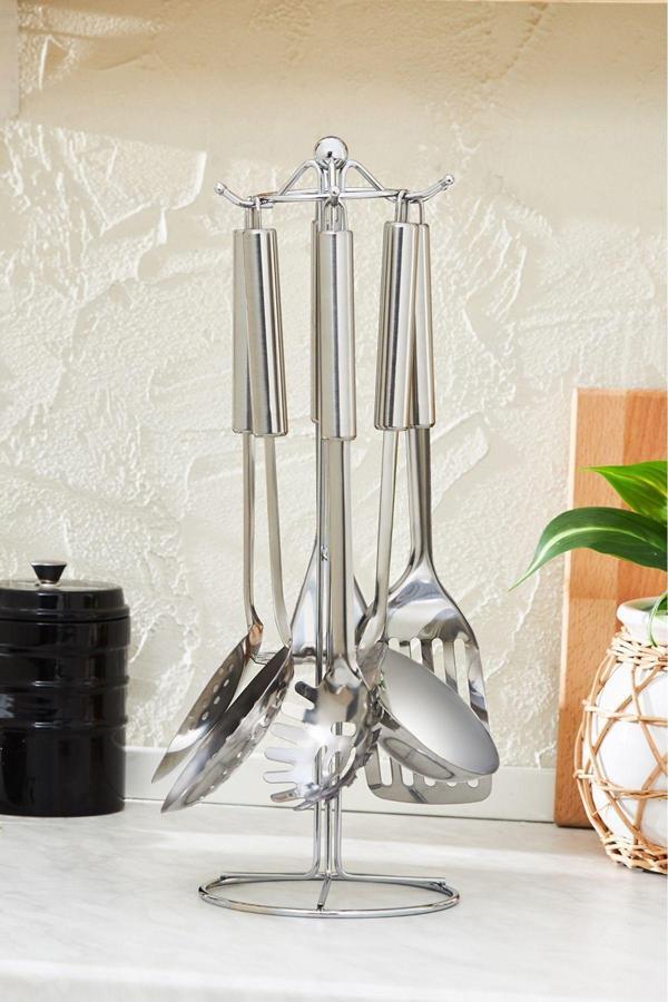 Karaca Apricot Chef 7 Parça Standlı Servis Seti - Image 1