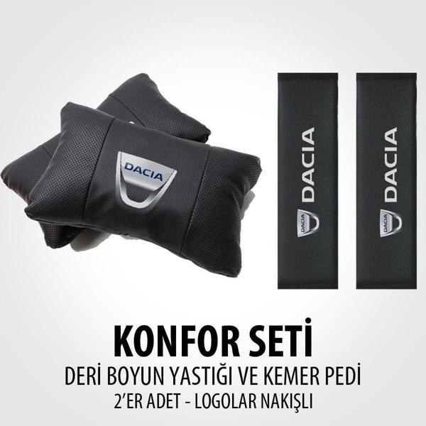 Nice Shop Dacia Deri Yastık Kemer Konfor Seti - Image 1