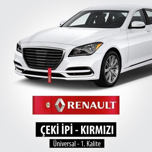 Nice Shop Renault Çeki Ipi Kırmızı Renkli Uv Baskılı Solma Atma Yapmaz Tampon Dili - Image 1