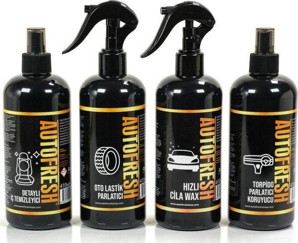 Auto Fresh Araç Efsane 4'lü Oto Bakim Temizlik Seti (sünger Ve Mikrofiber Bez ) - Image 1