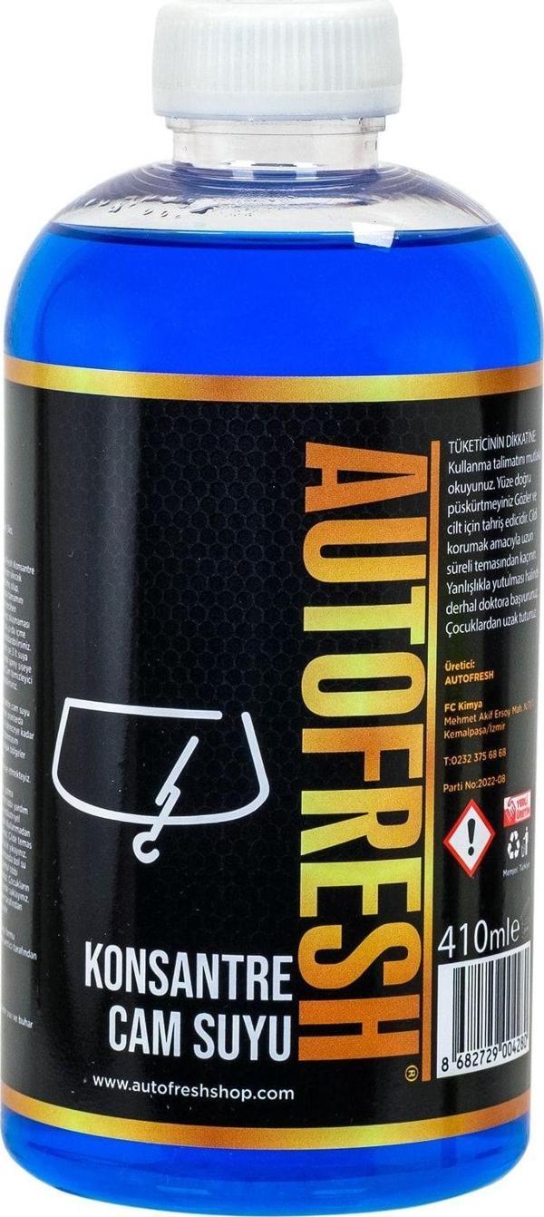 Auto Fresh Araç Konsantre Oto Cam Suyu Araba Silecek Ve Cam Silme Suyu Sünger Hediyeli 410 ml - Image 1