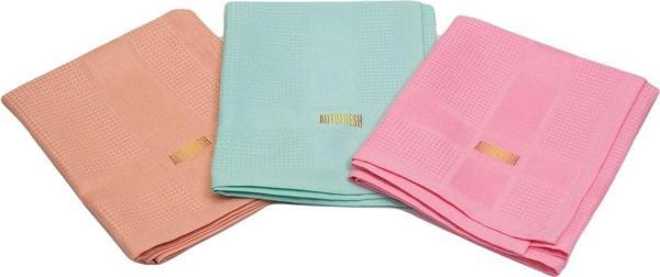 Auto Fresh Mikrofiber Temizlik Cam Mutfak Bezi 3'lü Set Sihirli Bez Orjinal 40x60 Cm 3 Adet Açık Renk - Image 1