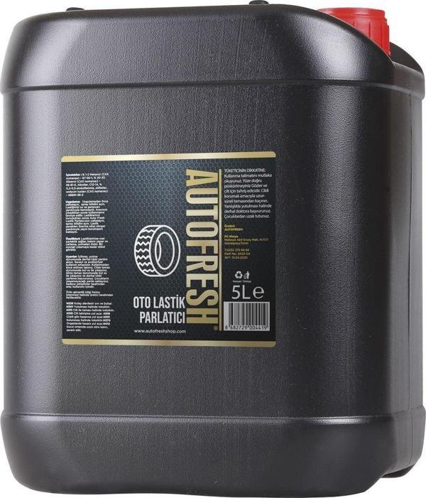 Auto Fresh Oto Lastik Parlatıcı 5 Lt Uygulama Süngeri Hediyeli Folyolu Kapak 5 Kg Tampon Parlatıcı - Image 1