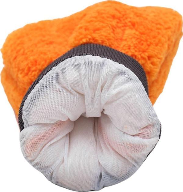 Auto Fresh Welsoft Oto Yıkama Eldiveni Astarlı Araç Temizleme Mikrofiber Araba Cila Eldiveni Turuncu - Image 1