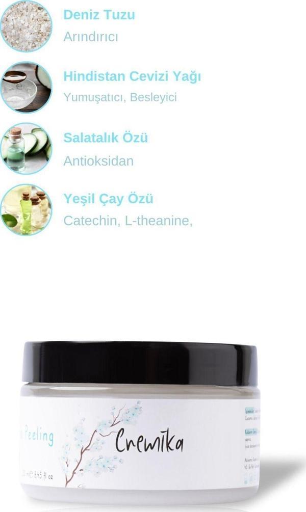 Cremika Vücut Peelingi 250 ml - Coconut Yağı, Yeşil Çay Özü, Doğal Biyo-aktifler - Image 1