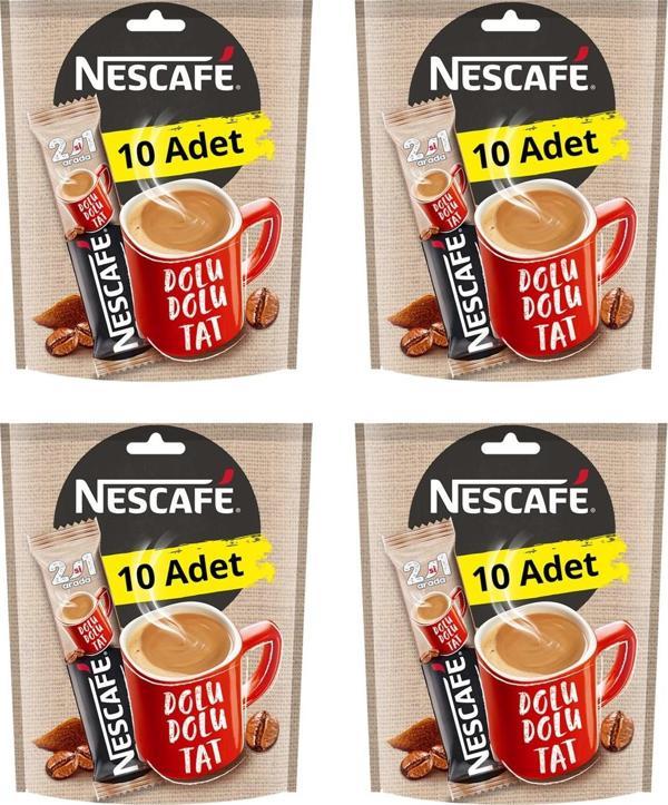 Nescafe 2 si 1 Arada 10'lu Ekonomik Paket X 4 Adet - Image 1
