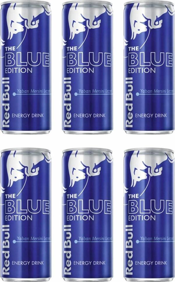 Red Bull Blue Edition Yaban Mersini Enerji İçeceği 250 ml x 6 Adet - Image 1