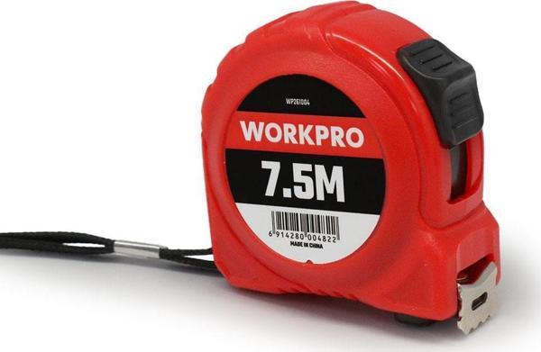 WORKPRO WP261004 7,5Mx25mm Beyaz Çelik Şerit Metre  - Image 1