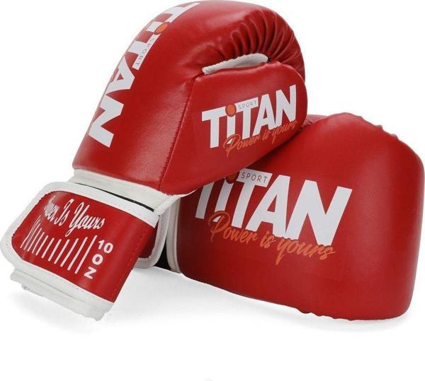 Titan Sport Kırmızı Boks Eldiveni 10 OZ - Image 1