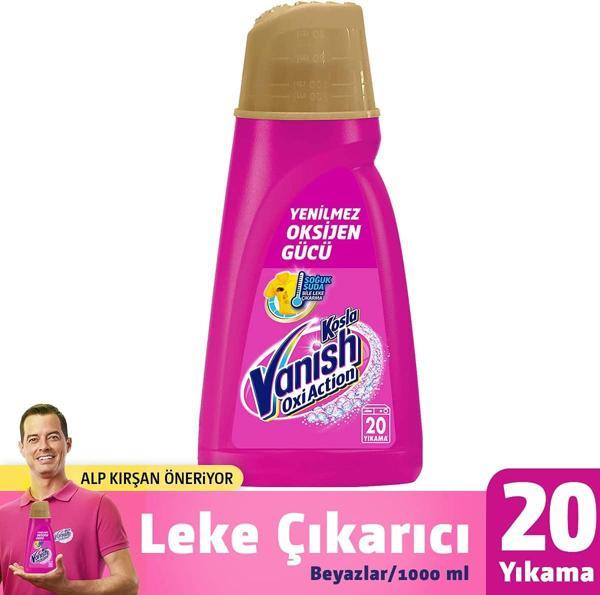 Vanish Leke Çıkarıcı Sıvı Gold Pembe 20 Yıkama, 1 Litre x 2 Adet - Image 1