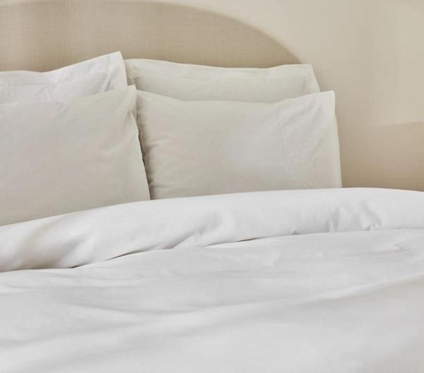Karaca Home White Colllection Puff Beyaz Çift Kişilik Percale Nevresim Takımı - Image 1