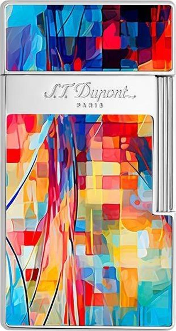 S.T. Dupont Biggy Lacquered Graff'ty Çok Renkli Puro Çakmağı 25024 - Image 1