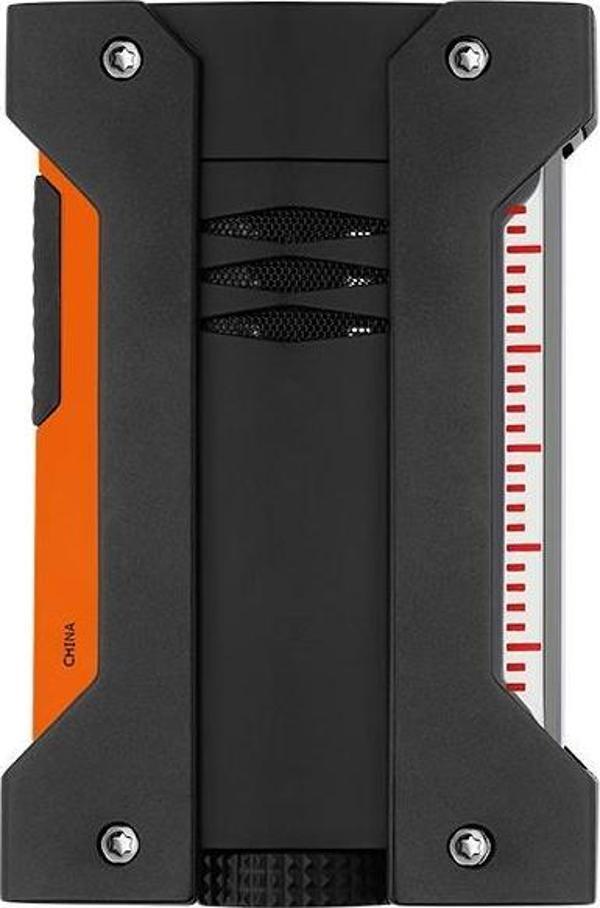 S.T. Dupont Defi Extreme Neon Turuncu-Siyah Tek Torch Puro Çakmağı 21419 - Image 1