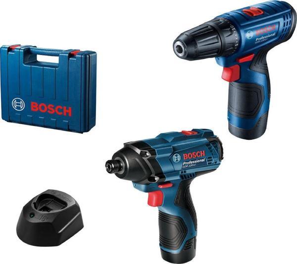 Bosch GSR 120-Li Akülü Vidalama + GDR 120-LI Somun Sıkma Makinesi - Image 1