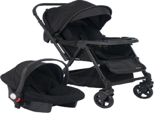 Bonibos Yukon Travel Sistem Bebek Arabası Full Siyah - Image 1