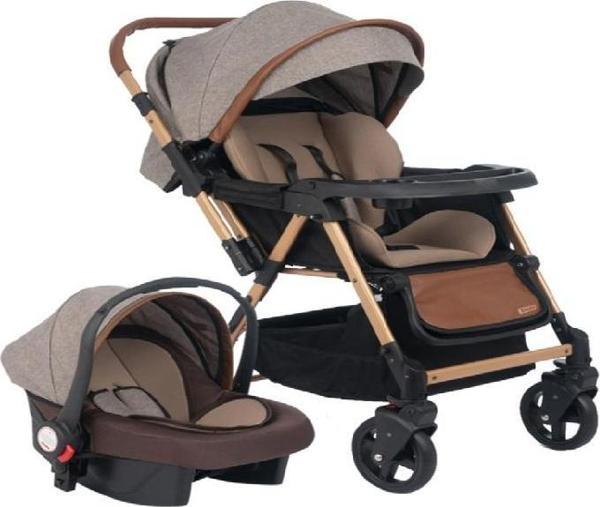 Bonibos Yukon Travel Sistem Bebek Arabası Gold Kahverengi - Image 1