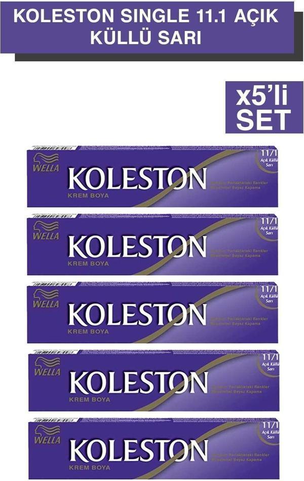 Wella Koleston Single Tüp Boya 11/1 Açık Küllü Sari x5'li Set - Image 1