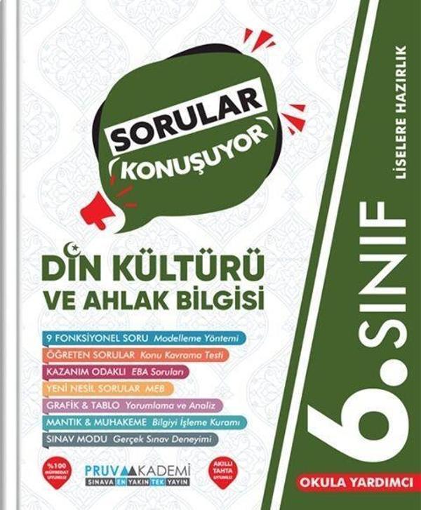 6. Sınıf Din Kültürü ve Ahlak Bilgisi Sorular Konuşuyor Pruva Akademi - Pruva Akademi - Image 1