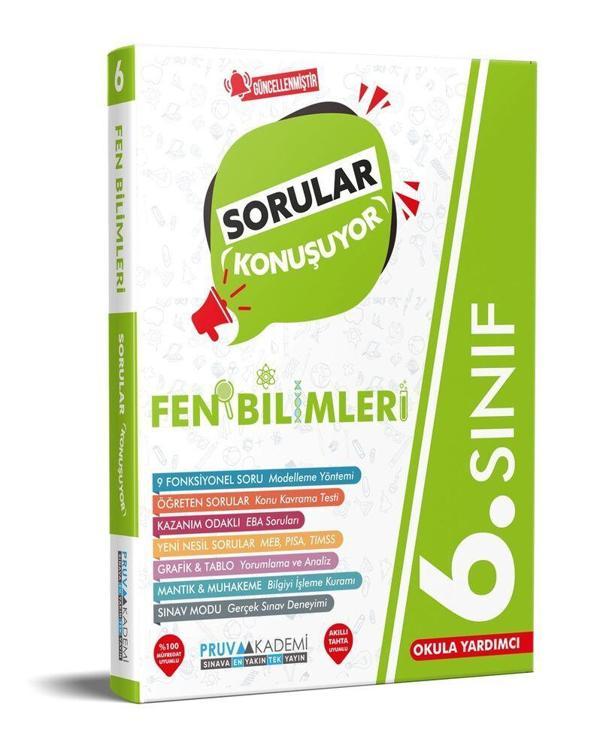 6. Sınıf Fen Bilimleri Sorular Konuşuyor Soru Bankası Pruva Akademi - Pruva Akademi - Image 1