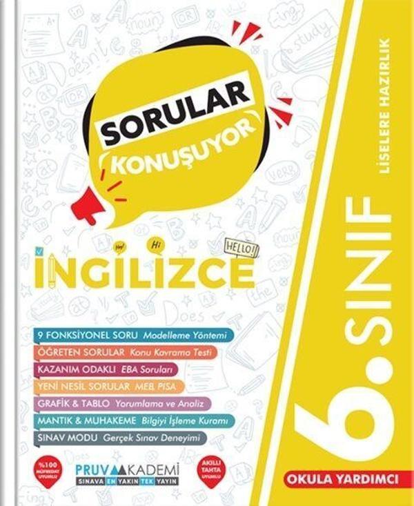 6. Sınıf İngilizce Sorular Konuşuyor Pruva Akademi - Pruva Akademi - Image 1