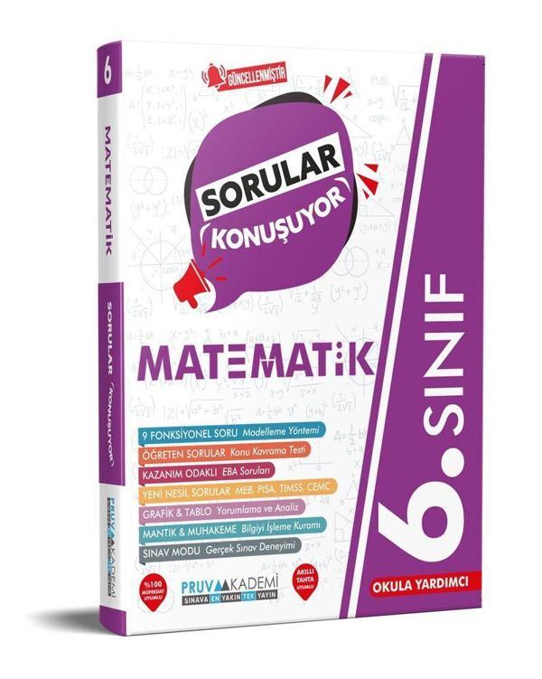 6. Sınıf Matematik Sorular Konuşuyor Soru Bankası Pruva Akademi - Pruva Akademi - Image 1