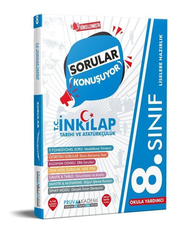 8. Sınıf T.C. İnkılap Tarihi ve Atatürkçülük Sorular Konuşuyor Soru Bankası Pruva Akademi - Pruva Akademi - Image 1
