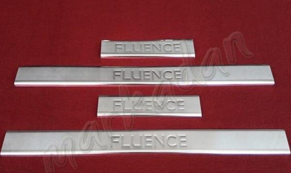 DB Chrome Renault Fluence Krom Kapı Eşiği 2010-2016 4 Parça P.Çelik - Image 1
