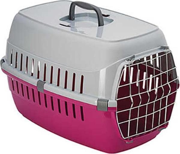 Moderna Roadrunner Metal Kapaklı Taşıma Kabı 58cm Fuşya - Image 1