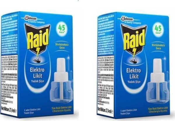 Raid Elektrolikit Sinek Kovucu Yedek Şişe 45 Gece 2 Adet - Image 1