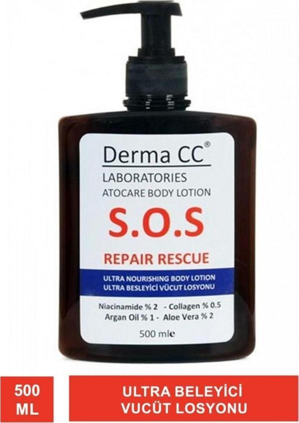 Derma CC Laboratories Derma Cc S.o.s Repair Rescue ( Atocare Vücut Losyonu ) 500 Ml - Image 1