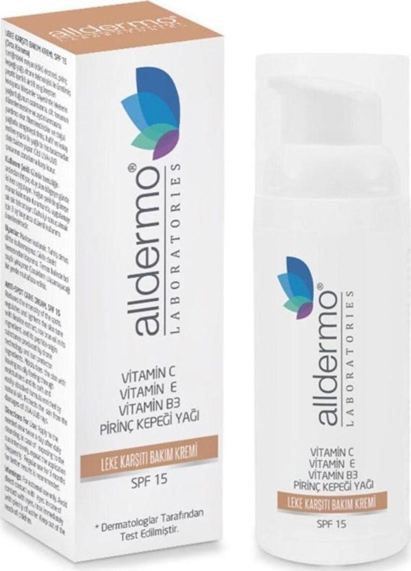 Alldermo Leke Karşıtı Bakım Kremi Spf15 50 ml - Image 1