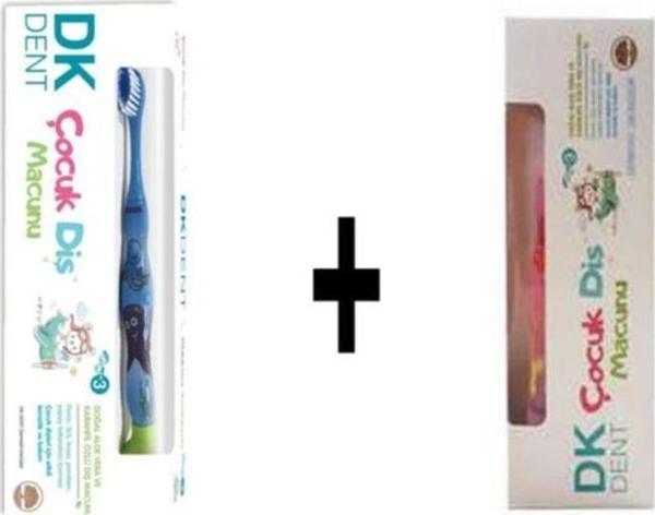 Dermokil Çocuk Diş Macunu&diş Fırçası 2'li Set Erkek & Kız - Image 1