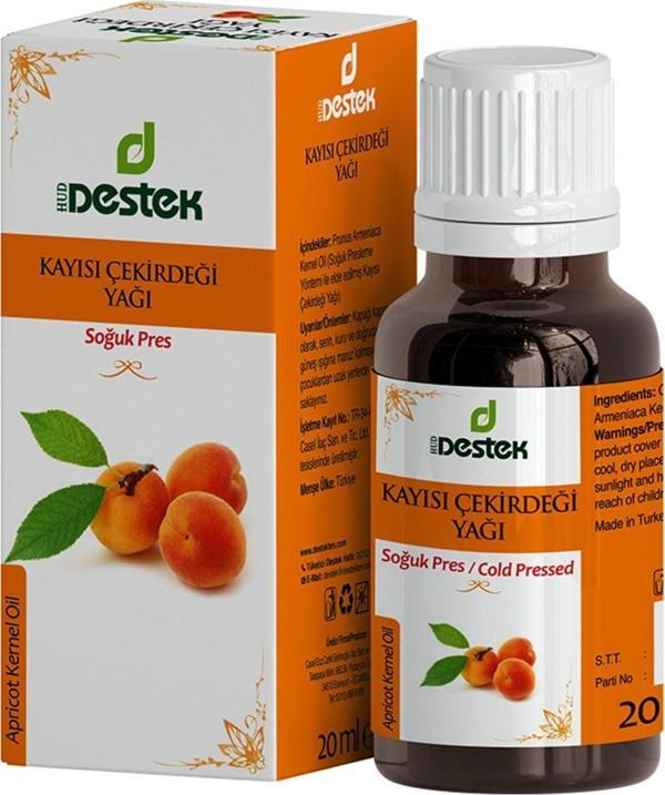 Destek Kayısı Çekirdeği Yağı (SOĞUK PRES) 20 ml - Image 1
