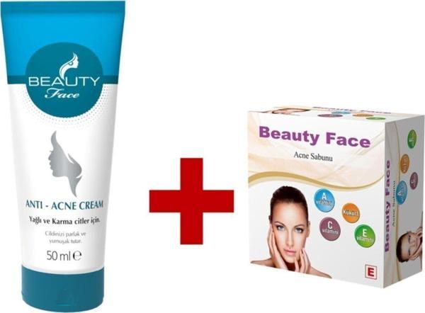 Beauty Face Akne Kremi Ve Akne Sabunu Bakım Seti - Image 1