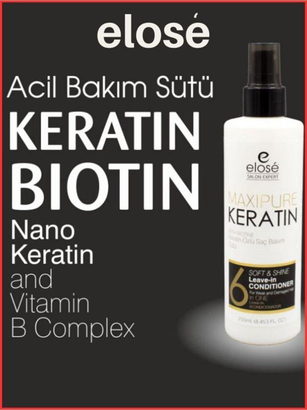 Elose Keratin Özlü Saç Bakım Sütü 250ml - Image 1