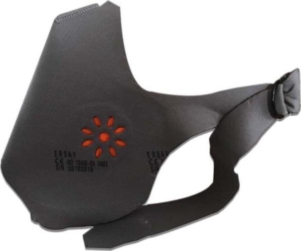 Ersav Gri Tam Bariyer Yıkanabilir 7 Katlı Yetişkin Arkadan Bağlamalı Nano Maske - Image 1