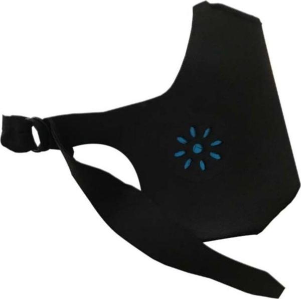 Ersav Siyah Tam Bariyer Yıkanabilir 7 Katlı Yetişkin Arkadan Bağlamalı Nano Maske - Image 1