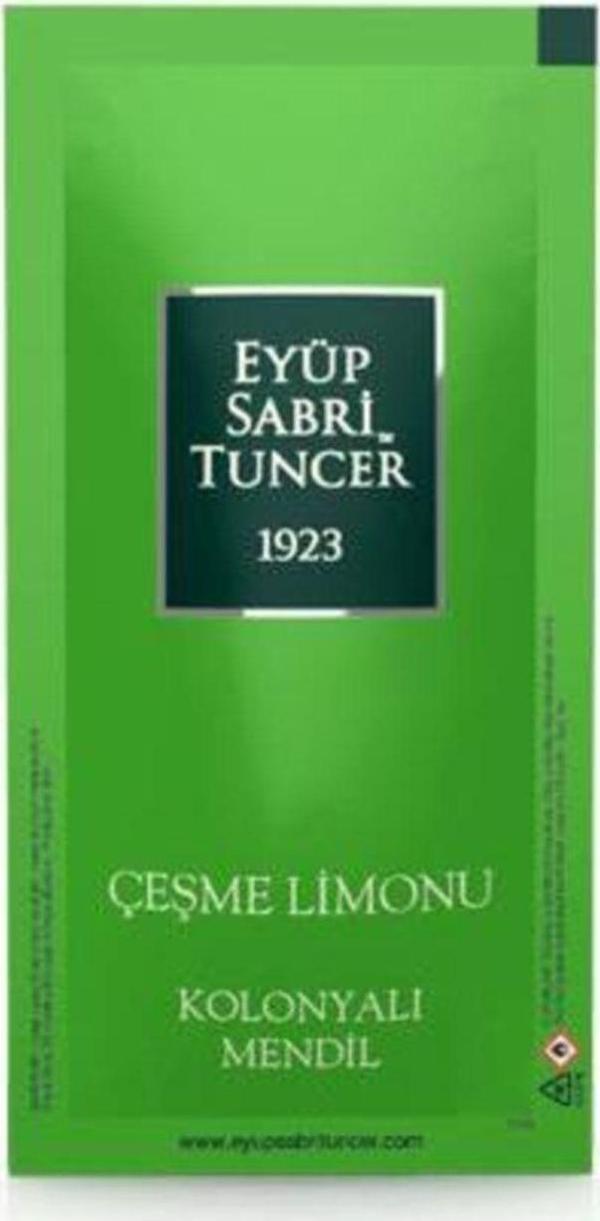 Eyüp Sabri Tuncer Çeşme Limonu 50li Kolanyalı Mendil - Image 1