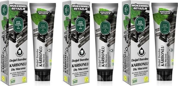 Eyüp Sabri Tuncer Doğal Bambu Karbonlu Diş Macunu 75 Ml X 3 Adet - Image 1