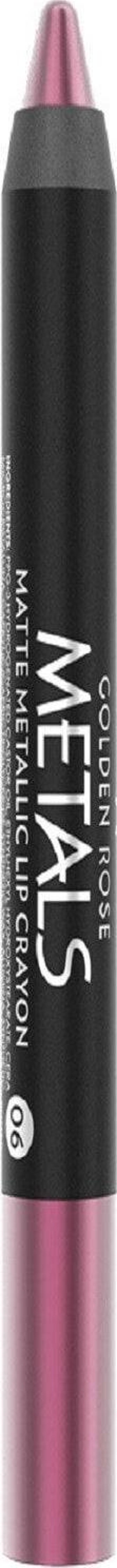 Golden Rose Mat Metalik Dudak Kalemi - Metals Matte Metalic Lip Crayon No: 6  - Image 1