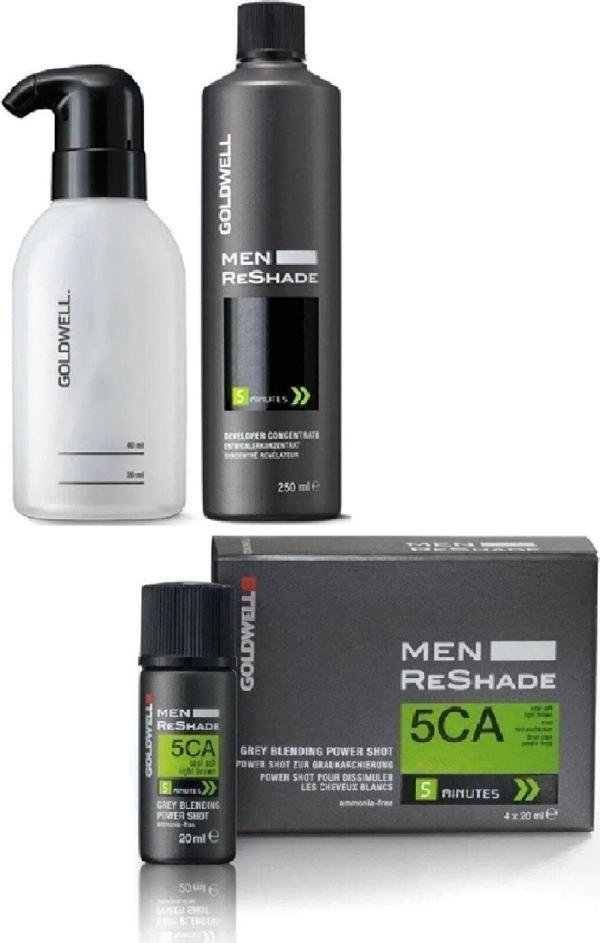 Goldwell 5ca Men Reshade 4x20ml + Developer Oxidant 250ml - Image 1