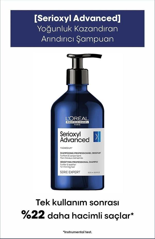 L'oreal Professionnel Serie Expert Serioxyl Advanced Saç YoğunLaştırıcı -KalınlaştırıcŞampuan 500 Ml - Image 1