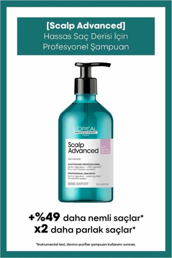 L'oreal Professionnel Serie Serie Expert Scalp Advanced Professional Shampoo 500ml EVA KUAFOR56675 - Image 1