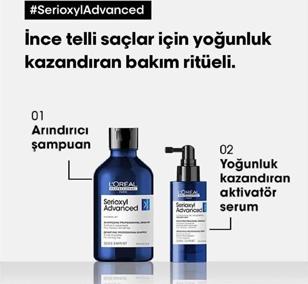 L'oreal Professionnel Serioxyl Advanced Saç Yoğunlaşrıtırıc ve Canlandırıcı Bakım Seti -beutybar475- - Image 1